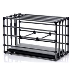 Cages bdsm en acier avec support rembourré master series kennel pas cher