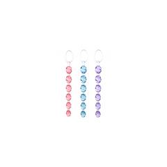 Chapelet anal swirl pleasure beads - couleur : bleu pas cher