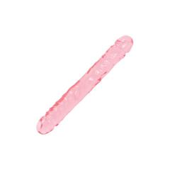 Double dongs 30 cm crystal jellies rose pas cher