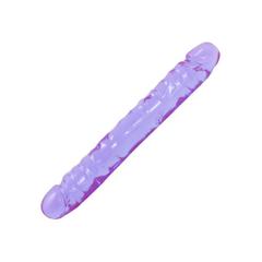 Double dongs 30 cm crystal jellies violet pas cher