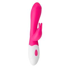 Easytoys rechargeable lapin vibrateur - rose / blanc pas cher