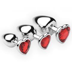 Ensem ble de plugs anaux de 3 pièces chrome hearts pas cher