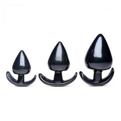 Ensembles de plugs anaux de 3 pièces triple spades pas cher