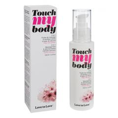 Fluide de massages et lubrifiants touch my body 100 ml - parfums : monoi pas cher