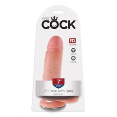 Godes ventouse réaliste king cock 17,8 cm pas cher