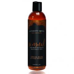 Intimate earth - sensual huiles de massages à la fève de cacao et à la baie de goji pas cher