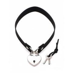 Lock-it heart collier ras-de-cou avec serrure en forme de cœur pas cher