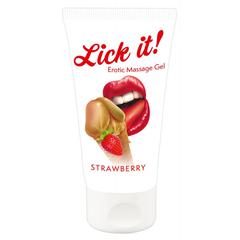 Lubrifiants eau comestible lick it! 50 ml - parfums : fraise pas cher