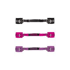 Menottes ajustables en cuir - couleur : violet pas cher