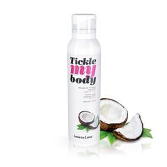 Mousse de massages crépitante tickle my body noix de coco pas cher