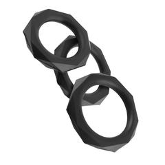 Packs de 3 cockrings silicone designer stamina pas cher