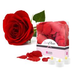 Pétales de roses et bougies led | Sextoy pas cher