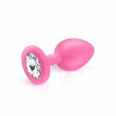 Plugs anal bijou s silicone cloud rose pas cher