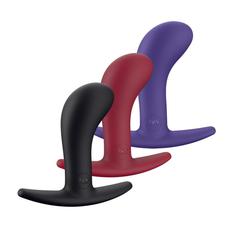 Plugs anal bootie medium - couleur : rouge pas cher