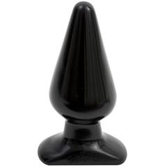 Plugs anal classique - large lisse - noir pas cher