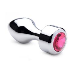 Plugs anal métal weighted bijou pink gem large pas cher