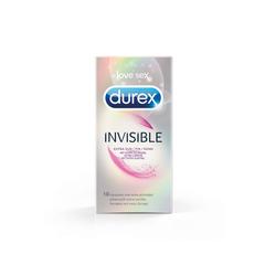 Préservatifs invisible extra lubricated - 10 pièces pas cher