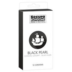 Préservatifs secura black pearl - 12 pièces pas cher