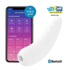 Satisfyer curvy 2+ blanc stimulateurs clitoridien connecté pas cher