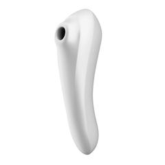 Satisfyer vibrateur suceur dual pleasure - blanc pas cher