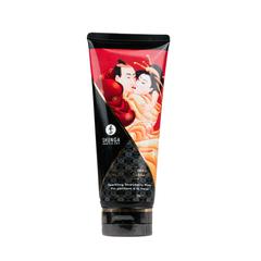Shunga - cremes de massages embrassable - vin à la fraise pas cher