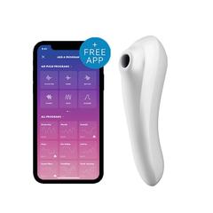 Stimulateurs connecté satisfyer dual pleasure blanc pas cher