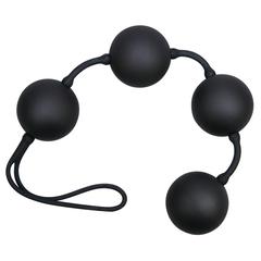 Strings d'amour noir avec 4 boules pas cher