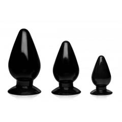 Triple cones packs de 3 plugs anaux pas cher