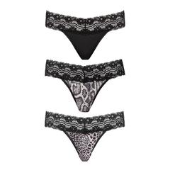 Underneath - pack de 3 strings jane pas cher